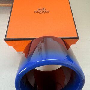 HERMES Original Limited Edition Bangle Bracelet Vietnam brown/blue